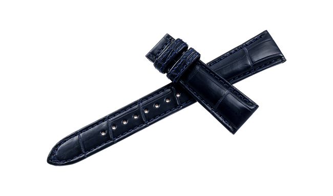 20mm Navy Crocodile Leather Strap Grand Seiko