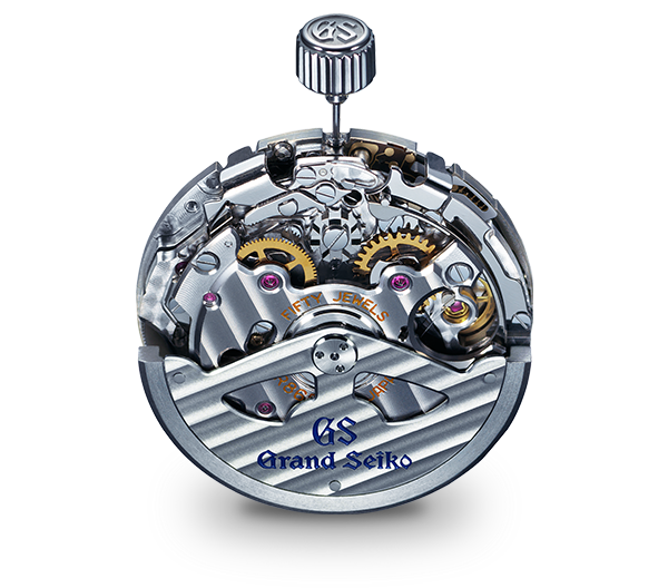 Spring drive watch movement outlet